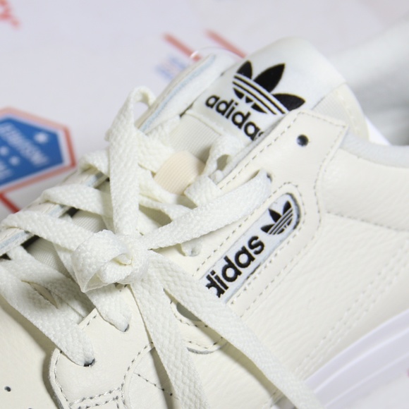 Adidas Off White Leather Continental Vulc Sneakers - Picture 5 of 7